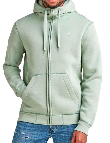 G-STAR RAW Premium Core Hooded Zip Thru Sweater Sudadera para Hombre