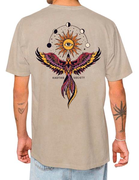 Camiseta Kaotiko Washed Phoenix beige Env os 24h