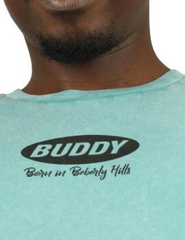 Camiseta Buddy Beverly Hills azul vintage