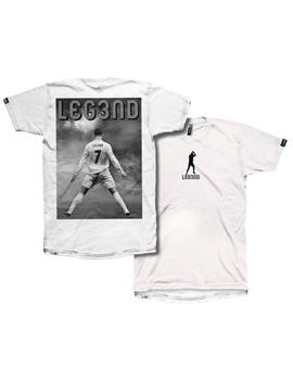 Camiseta Legend de Cristiano Ronaldo blanca