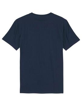 Camiseta Buddy azul marino logo blanco