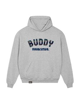 Sudadera Buddy Freak Smile Oversized gris