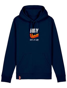 Sudadera Buddy retro azul marino