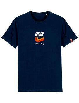 Camiseta Buddy retro azul marino