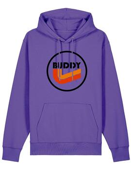 Sudadera Buddy Clean Hoodie morada