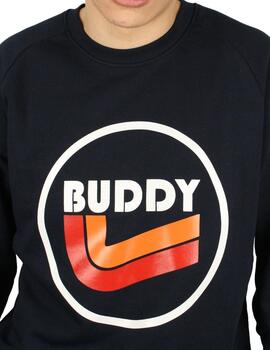 Sudadera Buddy Crew New Logo Ranglan marino