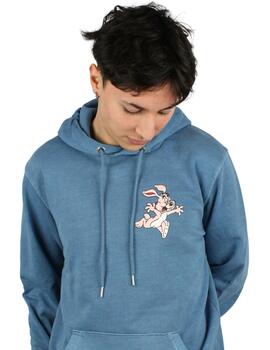 Sudadera Buddy conejo azul vintage