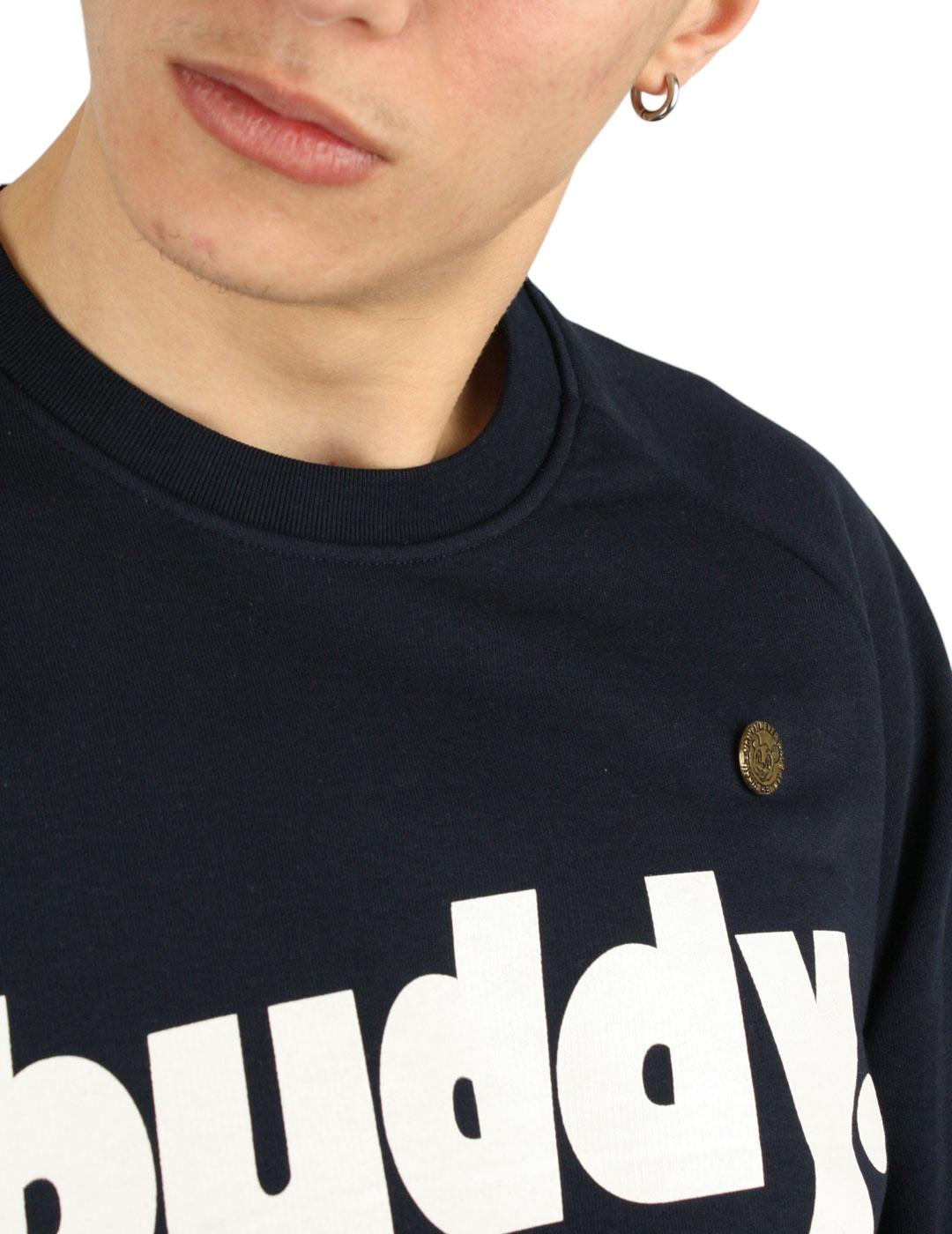 Sudadera Buddy Pin Emblem Ranglan marino