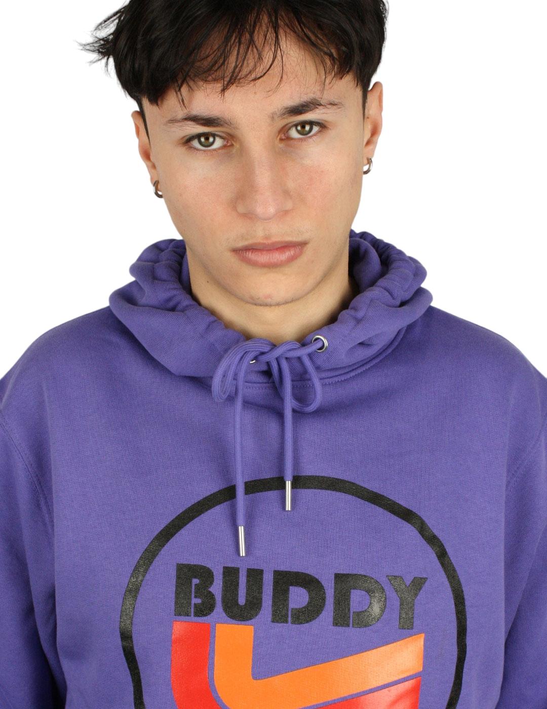 Sudadera Buddy Clean Hoodie morada