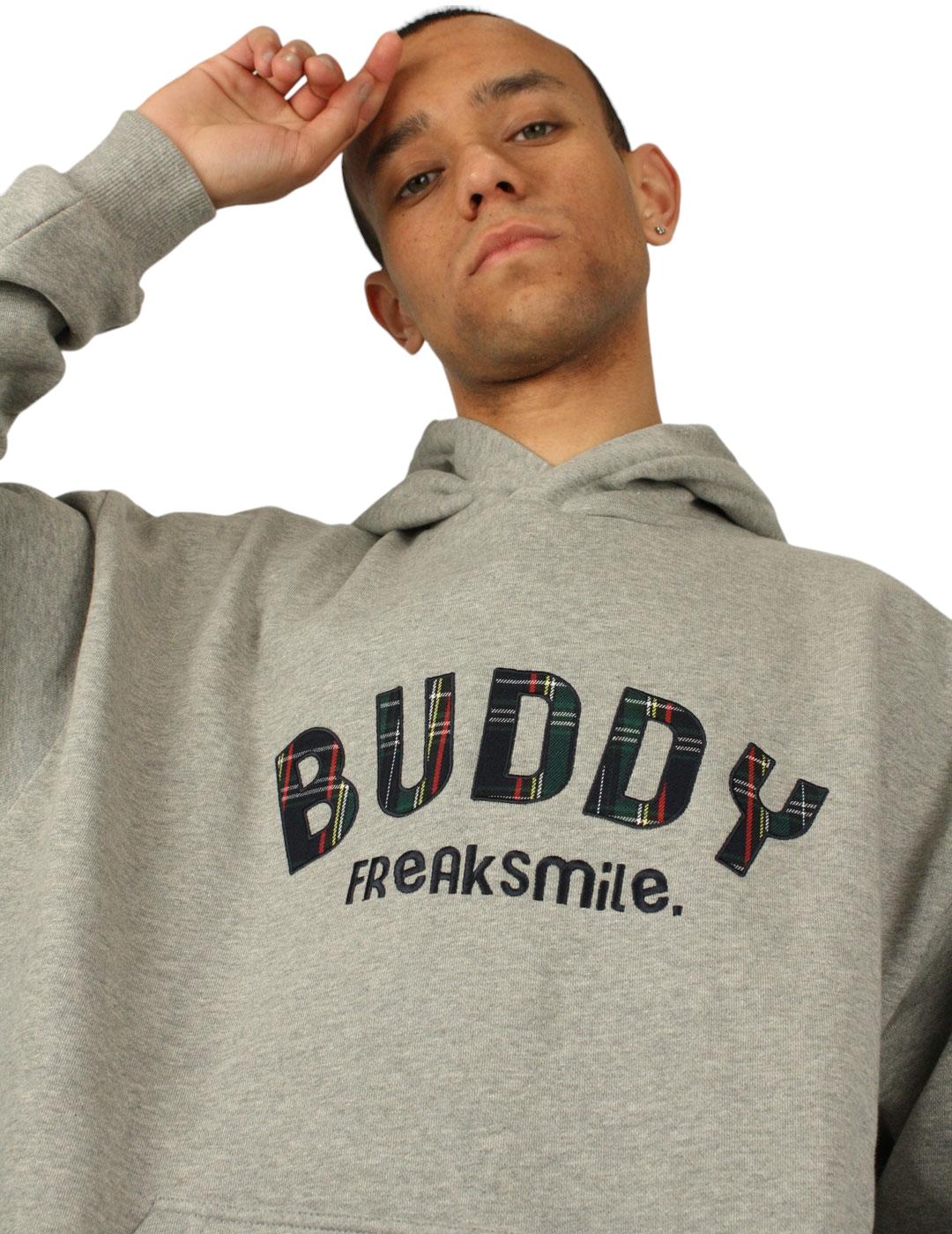 Sudadera Buddy Freak Smile Oversized gris