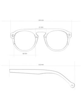 Gafas Parafina Corriente HDPE Creamy Gradient