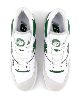 Zapatillas New Balance 550 blancas con verde