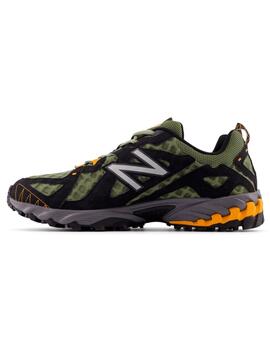 Zapatillas New Balance 610 verdes con naranja