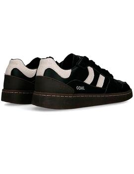 Zapatillas Coolway Goal negras de piel para chica y chico