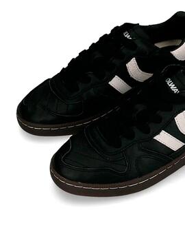 Zapatillas Coolway Goal negras de piel para chica y chico