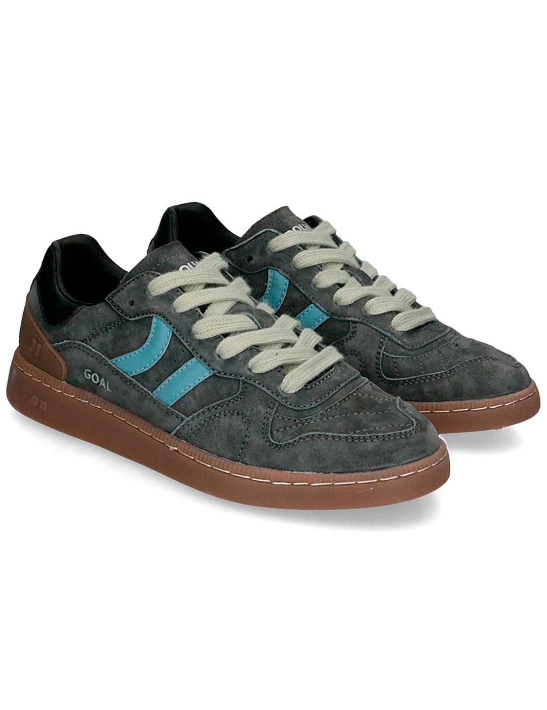 Zapatillas Coolway Goal gris oscura para chica y chico