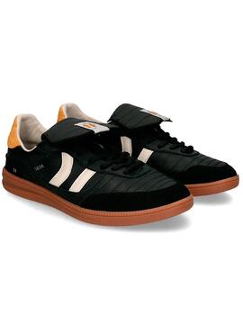 Zapatillas Coolway Silva negras de piel para hombre