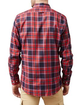 Camisa Altona Dock de cuadros granates