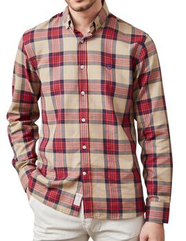 Camisa Altona Dock de cuadros beige