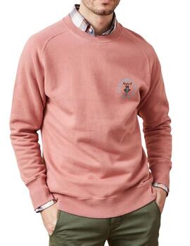 Sudadera Altona Dock rosa con motos