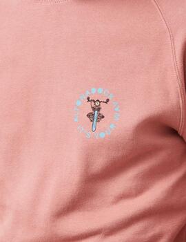 Sudadera Altona Dock rosa con motos