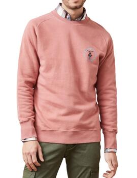 Sudadera Altona Dock rosa con motos