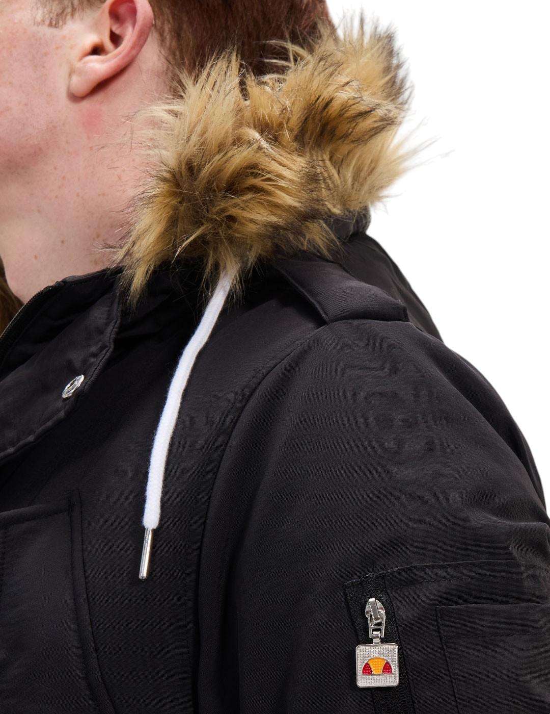 Parka Ellesse Blizzard negra para hombre