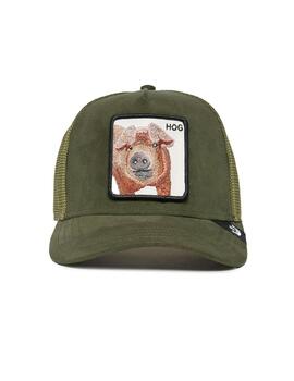 Gorra de ante Goorin Bros cerdo verde