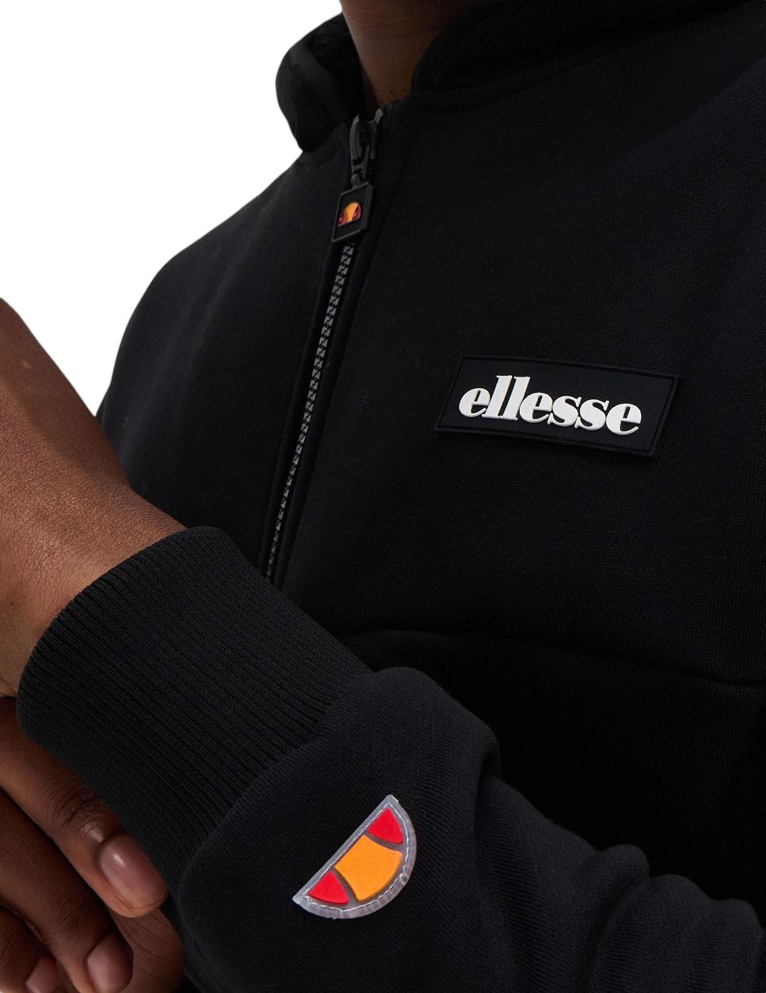 Sudadera Ellesse Milleros negra con cremallera