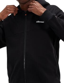 Sudadera Ellesse Milleros negra con cremallera