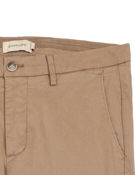 Pantalones Gianni Lupo camel slim fit