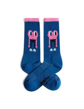 Calcetines Jimmy Lion azules con corazones