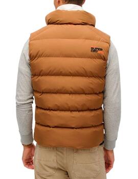 Chaleco acolchado Superdry Sports camel