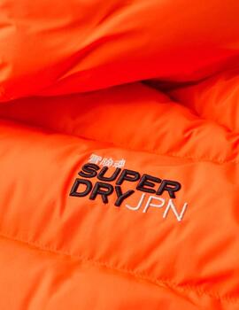 Plumas Superdry naranja flúor