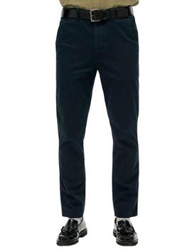 Pantalón chino Superdry azul marino