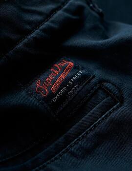 Pantalón chino Superdry azul marino