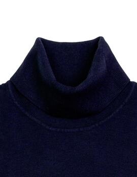 Jersey cuello alto azul marino Gianni Lupo