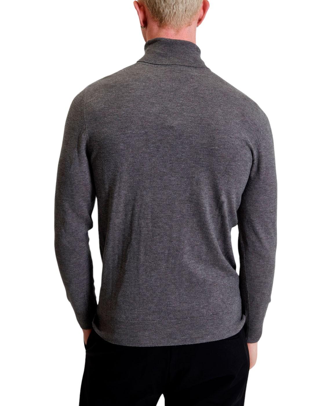 Jersey cuello alto gris Gianni Lupo