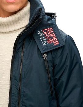 Chaqueta Superdry con cremalleras azul marino