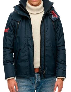 Chaqueta Superdry con cremalleras azul marino