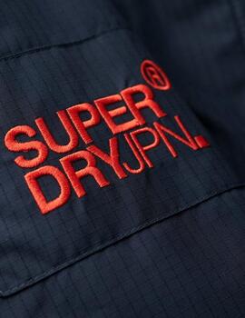 Chaqueta Superdry con cremalleras azul marino