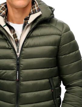 Plumífero Superdry verde para hombre