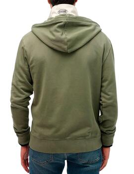 Chaqueta Superdry verde con cremallera