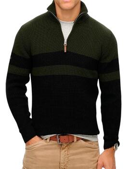 Jersey Superdry cuello cremallera para hombre