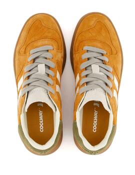 Zapatillas Coolway Goal ORG de color naranja mostaza