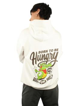 Sudadera Buddy Croco blanca