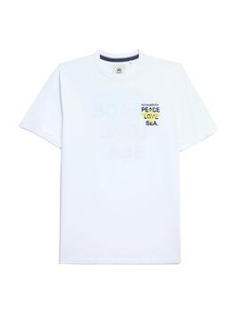 Camiseta Altona Dock Peace blanca