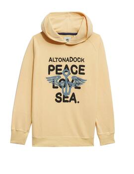 Sudadera Altona Dock Peace amarilla