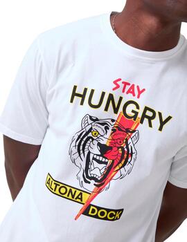 Camiseta Altona Dock Stay Hungry blanca