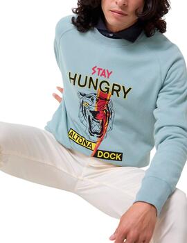 Sudadera Altona Dock Stay Hungry gris